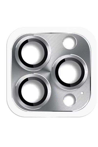 Mey İthalat®  iPhone 16 Pro Max Pers Alüminyum Kamera Lens - Gri