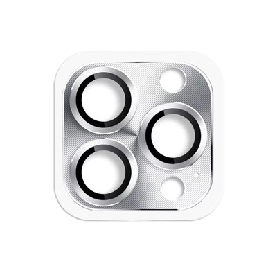 Mey İthalat®  iPhone 16 Pro Max Pers Alüminyum Kamera Lens - Gümüş