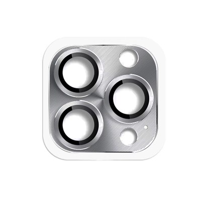 Mey İthalat®  iPhone 16 Pro Max Pers Alüminyum Kamera Lens - Gri