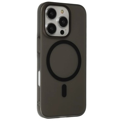 Mey İthalat®  iPhone 16 Pro Max Tuna PC Slim Magsafe Kapak - Siyah
