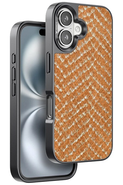 Mey İthalat®  iPhone 16 Viper Kapak - Kahverengi