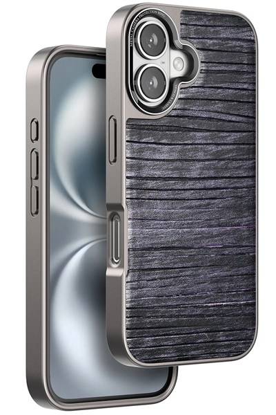 Mey İthalat®  iPhone 16 Wave Kapak - Derin Mor