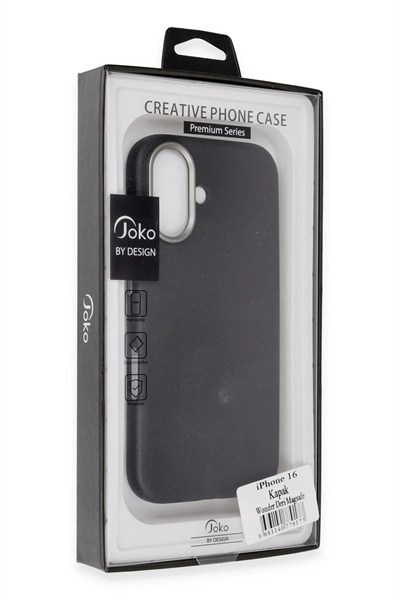 Mey İthalat®  iPhone 16 Wonder Deri Magsafe Kapak - Kahverengi