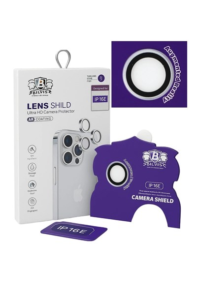 Mey İthalat®  iPhone 16E Bilvis Titan Kamera Lens - Beyaz