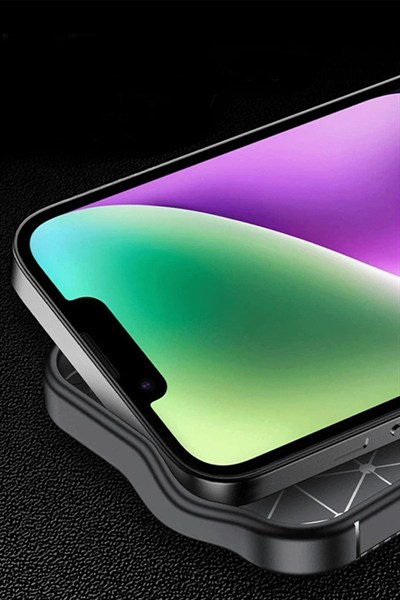 Mey İthalat®  iPhone 16E Kılıf Auto Focus Karbon Kapak - Kahverengi