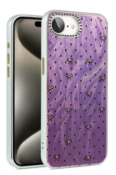 Mey İthalat®  iPhone 16E Kılıf Blade Aynalı Desenli Kapak - Desen 2
