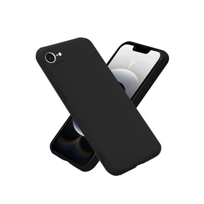 Mey İthalat®  iPhone 16E Kılıf First Silikon - Siyah