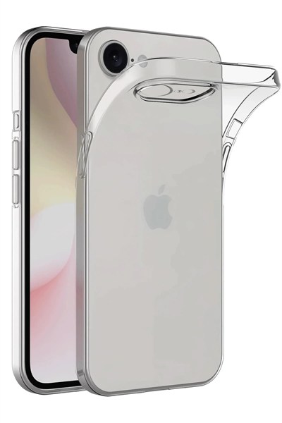 Mey İthalat®  iPhone 16E Kılıf Lüx Şeffaf Silikon