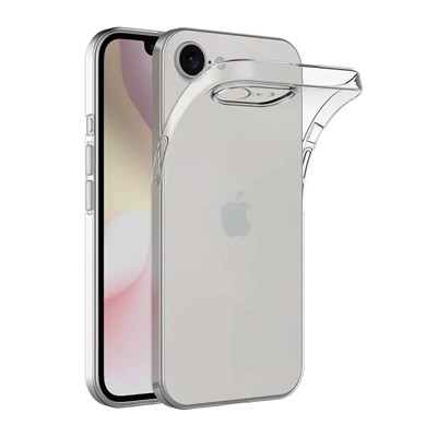 Mey İthalat®  iPhone 16E Kılıf Lüx Şeffaf Silikon