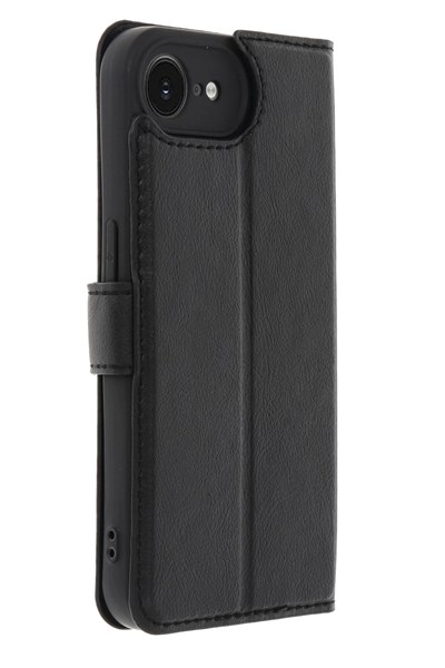 Mey İthalat®  iPhone 16E Kılıf Trend S Plus Kapaklı Kılıf - Siyah