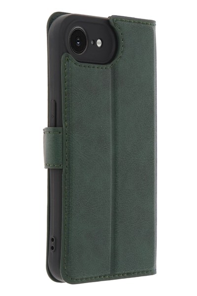 Mey İthalat®  iPhone 16E Kılıf Trend S Plus Kapaklı Kılıf - Yeşil