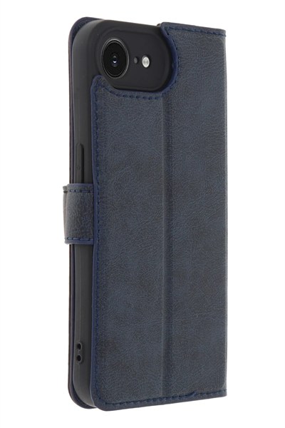 Mey İthalat®  iPhone 16E Kılıf Trend S Plus Kapaklı Kılıf - Lacivert