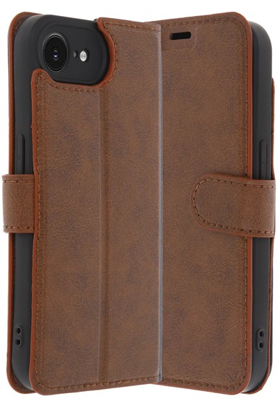 Mey İthalat®  iPhone 16E Kılıf Trend S Plus Kapaklı Kılıf - Taba