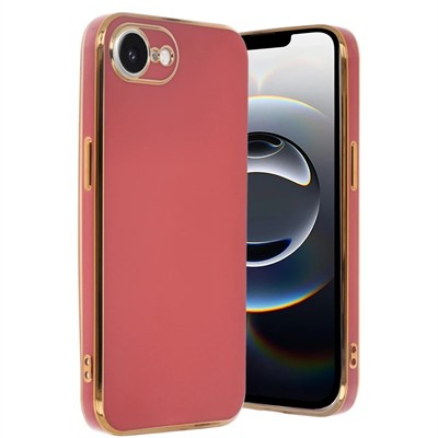Mey İthalat®  iPhone 16E Kılıf Volet Silikon - Kırmızı
