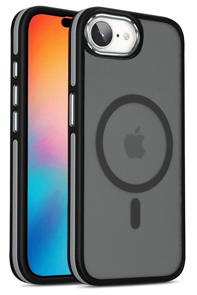 Mey İthalat®  iPhone 16E Winner Magsafe Kapak - Siyah