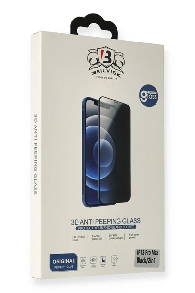 Mey İthalat®  iPhone 6 Bilvis Hayalet Cam Ekran Koruyucu - Siyah