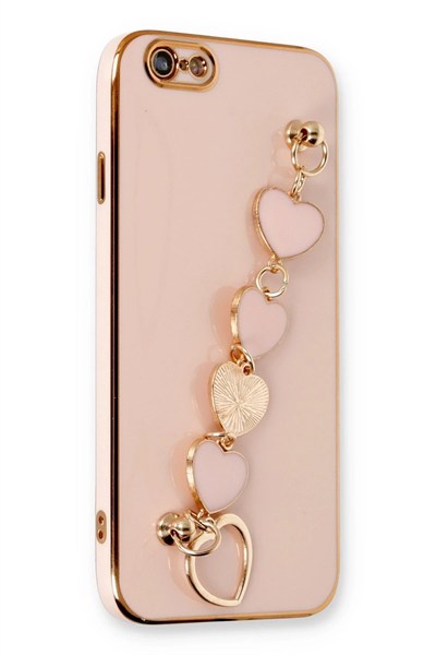 Mey İthalat®  iPhone 6 Kılıf Esila Silikon - Pudra