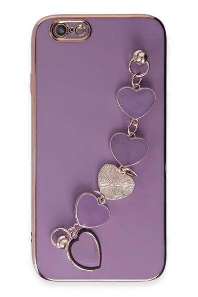 Mey İthalat®  iPhone 6 Kılıf Esila Silikon - Mor