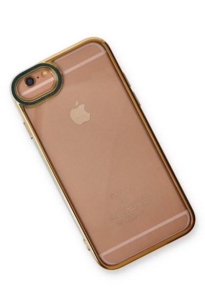 Mey İthalat®  iPhone 6 Kılıf Liva Lens Silikon - Yeşil