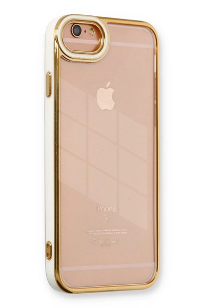 Mey İthalat®  iPhone 6 Kılıf Liva Lens Silikon - Beyaz