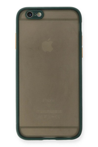 Mey İthalat®  iPhone 6 Kılıf Montreal Silikon Kapak - Yeşil