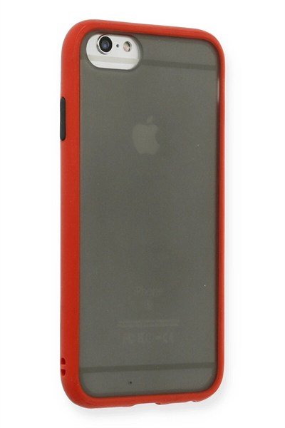 Mey İthalat®  iPhone 6 Kılıf Montreal Silikon Kapak - Kırmızı