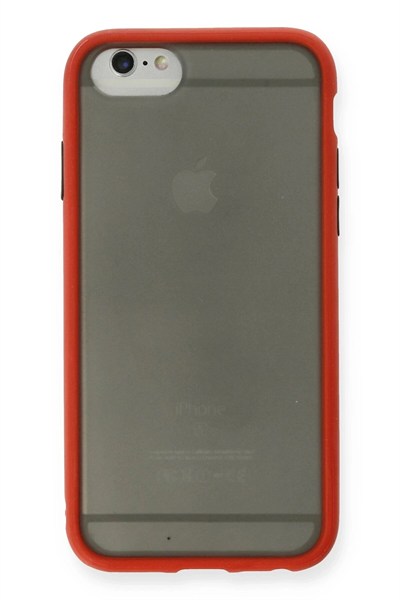 Mey İthalat®  iPhone 6 Kılıf Montreal Silikon Kapak - Kırmızı