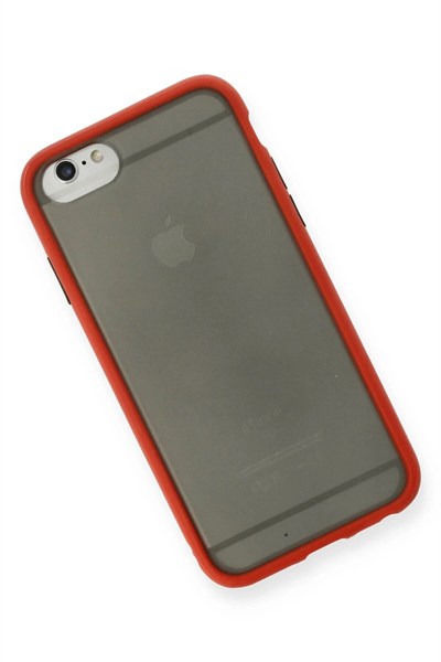 Mey İthalat®  iPhone 6 Kılıf Montreal Silikon Kapak - Kırmızı