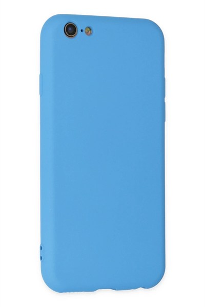 Mey İthalat®  iPhone 6 Plus Kılıf Nano içi Kadife Silikon - Mavi