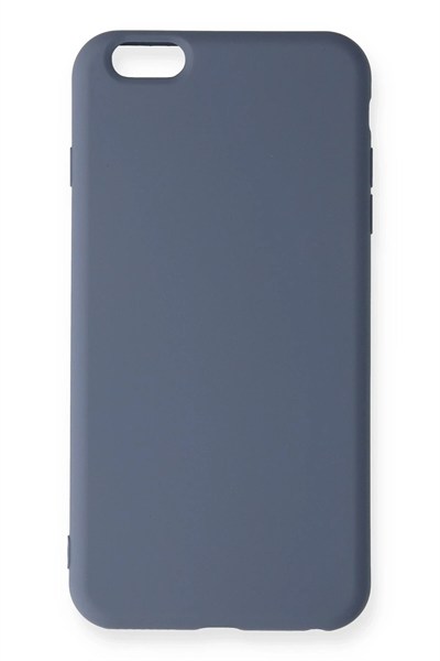 Mey İthalat®  iPhone 6 Plus Kılıf Nano içi Kadife Silikon - Gri