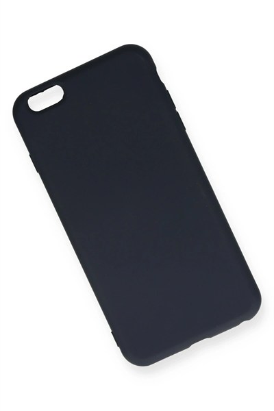 Mey İthalat®  iPhone 6 Plus Kılıf Nano içi Kadife Silikon - Lacivert