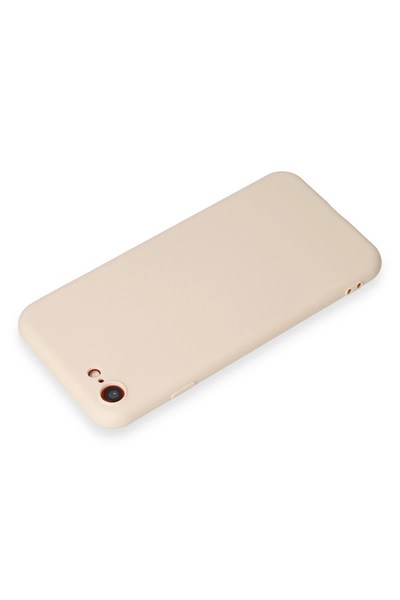Mey İthalat®  iPhone 7 Kılıf First Silikon - Krem