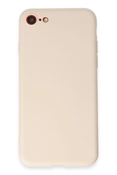 Mey İthalat®  iPhone 7 Kılıf First Silikon - Krem