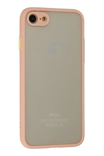 Mey İthalat®  iPhone 7 Kılıf Montreal Silikon Kapak - Pembe