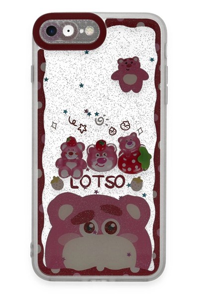 Mey İthalat®  iPhone 7 Kılıf Sweet Desenli Silikon Kapak - Pembe