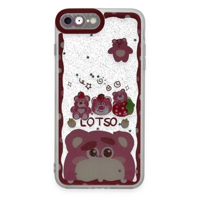 Mey İthalat®  iPhone 7 Kılıf Sweet Desenli Silikon Kapak - Pembe