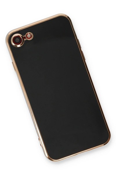 Mey İthalat®  iPhone 7 Kılıf Volet Silikon - Siyah