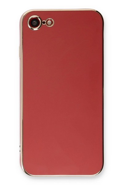 Mey İthalat®  iPhone 7 Kılıf Volet Silikon - Kırmızı