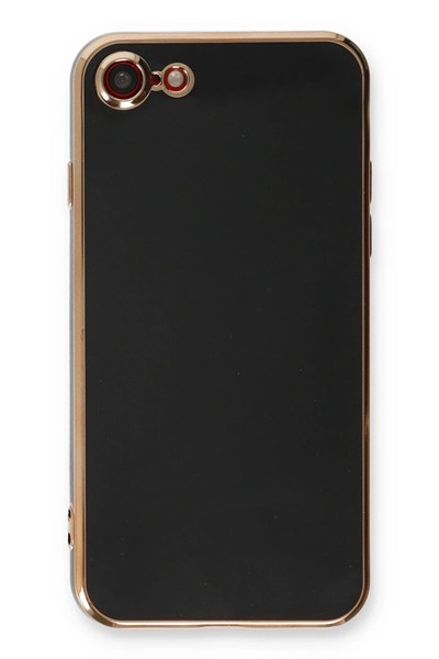 Mey İthalat®  iPhone 7 Kılıf Volet Silikon - Siyah