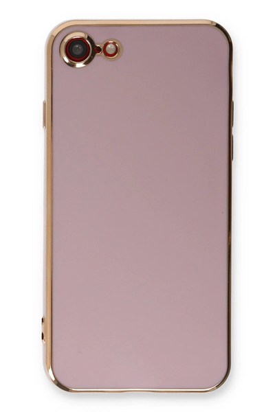 Mey İthalat®  iPhone 7 Kılıf Volet Silikon - Mor