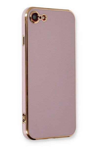 Mey İthalat®  iPhone 7 Kılıf Volet Silikon - Mor