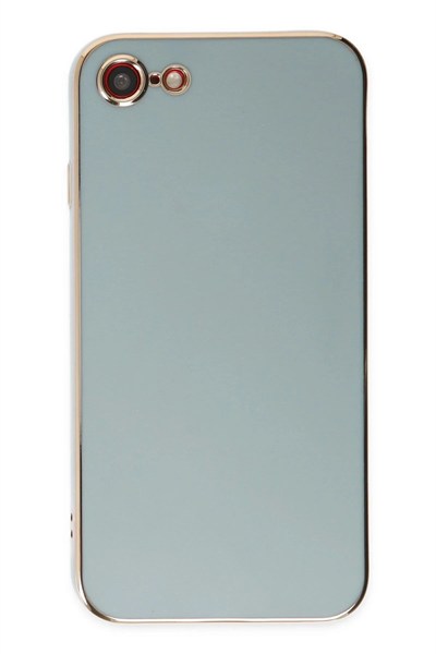 Mey İthalat®  iPhone 7 Kılıf Volet Silikon - Açık Yeşil