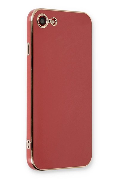 Mey İthalat®  iPhone 7 Kılıf Volet Silikon - Kırmızı