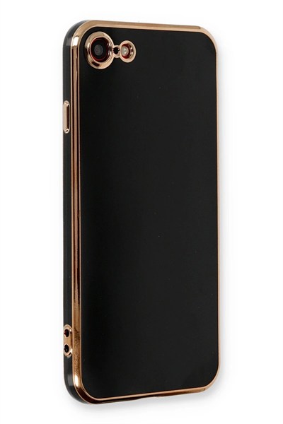 Mey İthalat®  iPhone 7 Kılıf Volet Silikon - Siyah