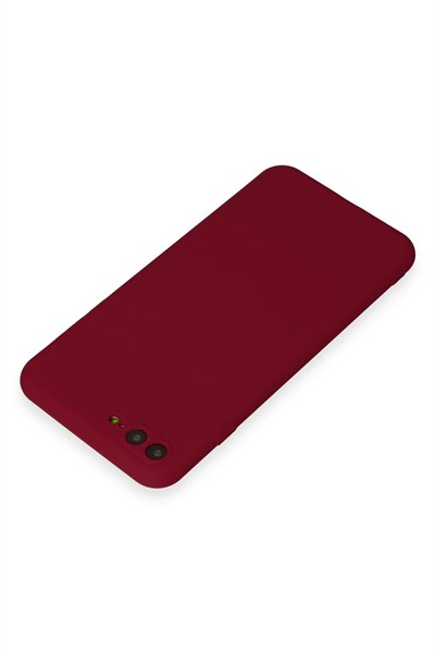 Mey İthalat®  iPhone 7 Plus Kılıf First Silikon - Bordo