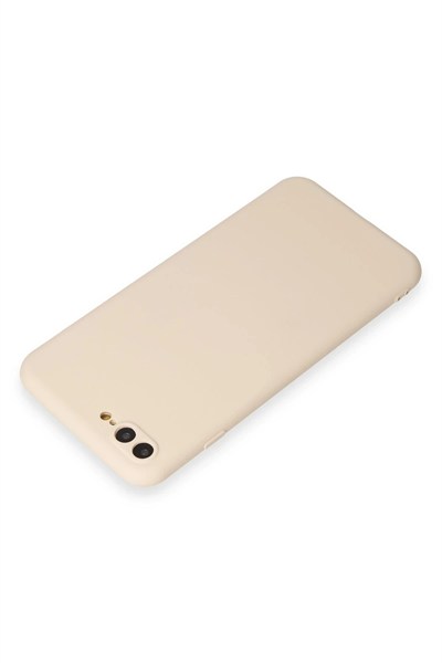 Mey İthalat®  iPhone 7 Plus Kılıf First Silikon - Krem