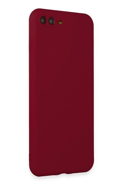 Mey İthalat®  iPhone 7 Plus Kılıf First Silikon - Bordo