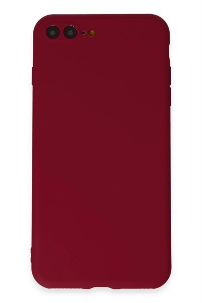 Mey İthalat®  iPhone 7 Plus Kılıf First Silikon - Bordo