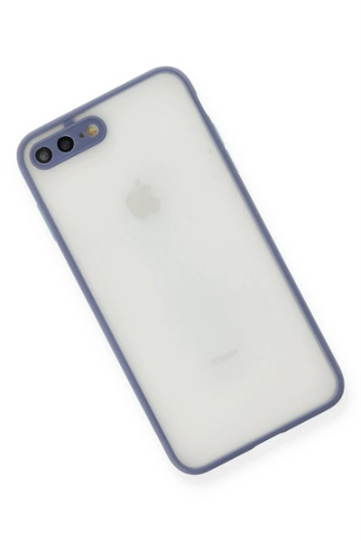 Mey İthalat®  iPhone 7 Plus Kılıf Montreal Silikon Kapak - Gri