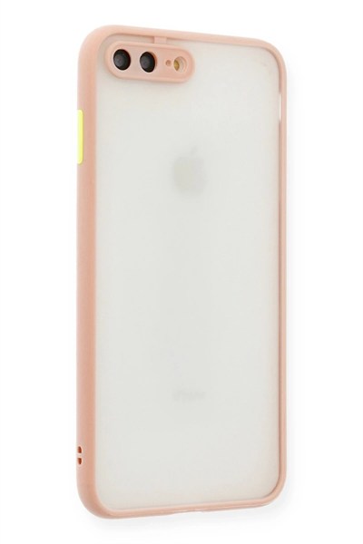 Mey İthalat®  iPhone 7 Plus Kılıf Montreal Silikon Kapak - Pembe